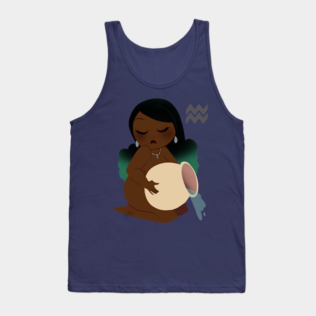 Zodiac: Aquarius Tank Top by FrancisTheThriller